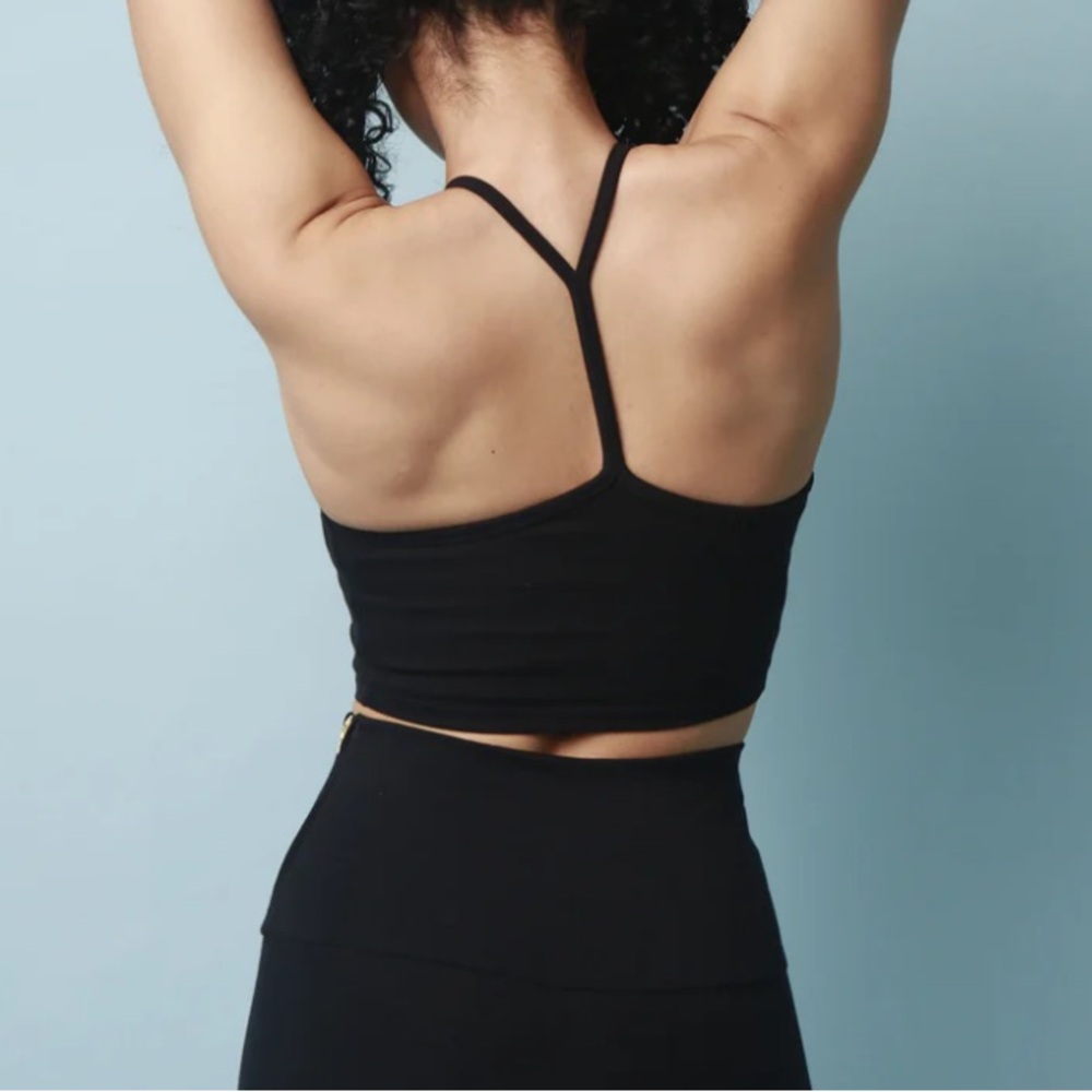 Manners London Crop Vest in Black